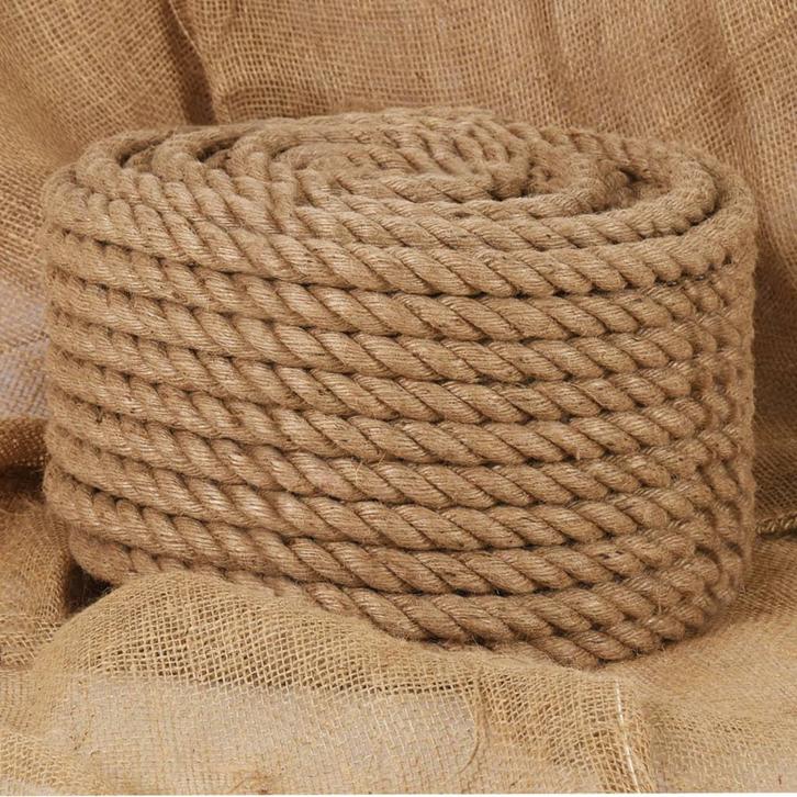 vidaXL Touw 25 m lang 20 mm dik jute, Doe-het-zelf en Bouw, IJzerwaren en Bevestigingsmiddelen, Nieuw, Verzenden