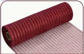 Deco mesh donkerrood bordeaux voor kransen en inpakken, Hobby en Vrije tijd, Knutselen, Nieuw