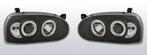 Koplampen Volkswagen Golf 3 92-97  Halo Rims zwart, Auto-onderdelen, Verzenden, Nieuw, Volkswagen
