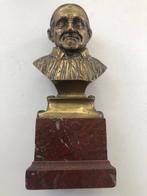 Buste, Saint Vincent De Paul - 27 cm - Brons, Marmer