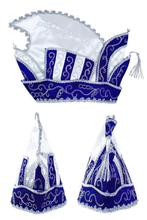 Prins Carnaval Steek Muts Blauw Prinsenmuts Raad Elf Zilver, Ophalen of Verzenden, Nieuw