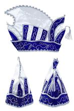 Prins Carnaval Steek Muts Blauw Prinsenmuts Raad Elf Zilver, Kleding | Heren, Carnavalskleding en Feestkleding, Ophalen of Verzenden