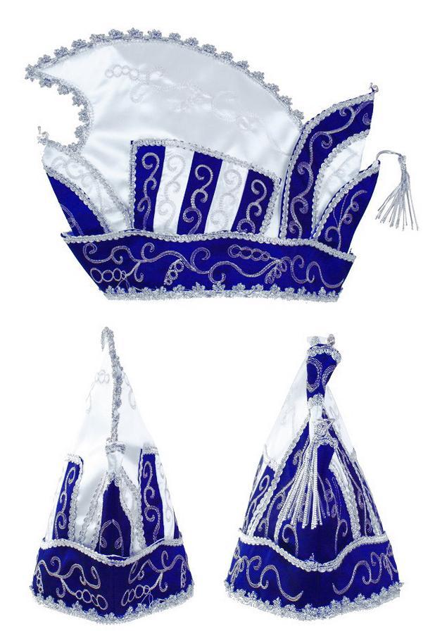 Prins Carnaval Steek Muts Blauw Prinsenmuts Raad Elf Zilver, Kleding | Heren, Carnavalskleding en Feestkleding, Nieuw, Ophalen of Verzenden