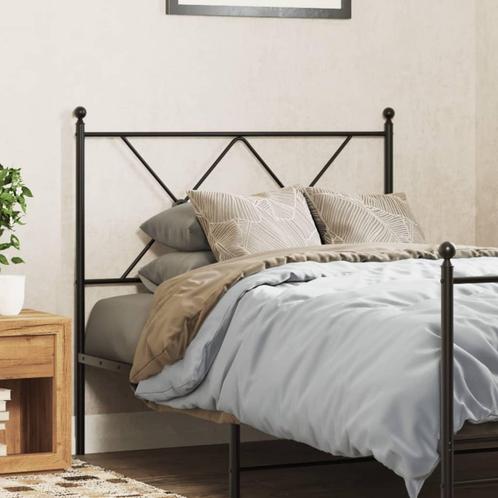 vidaXL TÃªte de lit mÃ©tal noir 90 cm, Maison & Meubles, Chambre à coucher | Lits, Neuf, Envoi