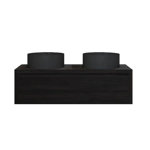 Gliss Design Onderkast Ares 140 cm Charcoal, Doe-het-zelf en Bouw, Sanitair, Bad, Nieuw, Ophalen of Verzenden
