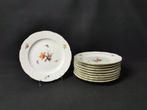 KPM - osier e fiori farfalla - 9 piatti da dolce D.21cm -, Antiek en Kunst