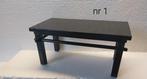Tafel - Hout, 6 tafeltjes , hardhouten , displays , stands ,, Antiek en Kunst
