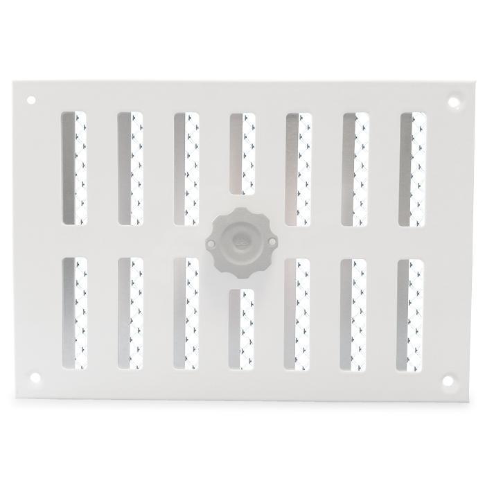 Aluminium afsluitbaar schuifrooster opbouw 215 x 150mm, Doe-het-zelf en Bouw, Ventilatie en Afzuiging, Nieuw, Verzenden