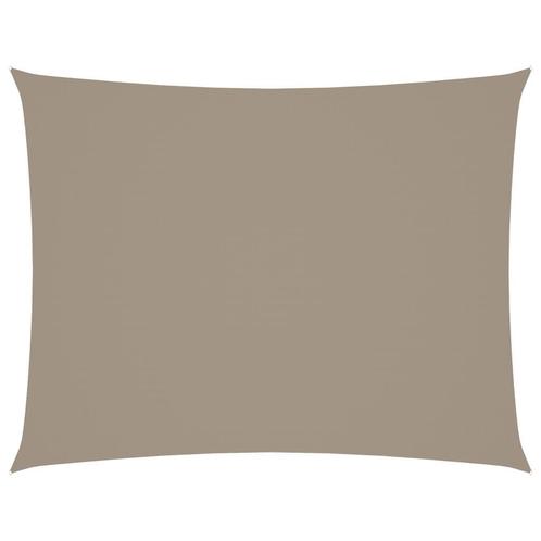 Zonnescherm 5x6m Taupe | Retour Deal | -40%, Tuin en Terras, Zonneschermen, 450 cm of meer, Nieuw, Verzenden
