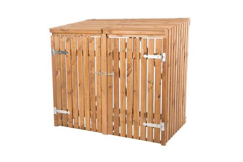 Containerberging hout dubbel, Tuin en Terras, Bergingen en Tuinkasten, Verzenden