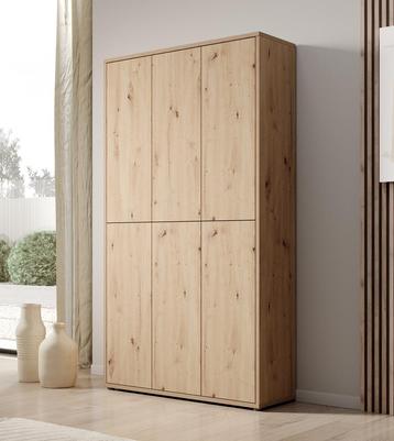Meubella - Schoenenkast Amber - Eiken - 109x35x192 cm beschikbaar voor biedingen