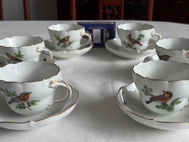 Meissen - Kop en schotel (12) - Porselein, Antiquités & Art, Antiquités | Meubles | Tables