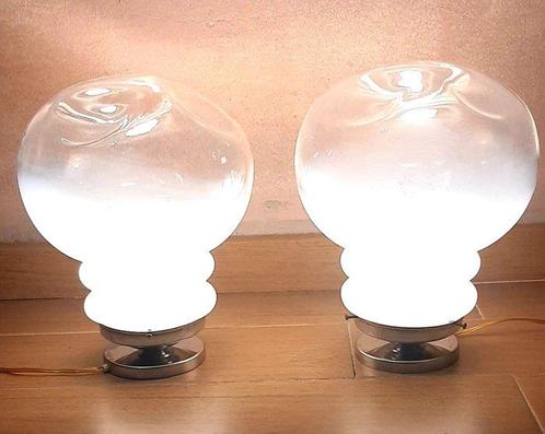 Nachtlampje (2) - Glas, Antiek en Kunst, Antiek | Verlichting