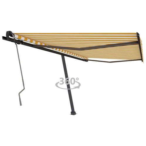 vidaXL Luifel vrijstaand handmatig uittrekbaar 400x350 cm, Tuin en Terras, Zonneschermen, Nieuw, Verzenden