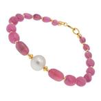 Zonder minimumprijs - Armband - 18 karaat Geel goud Parel -, Handtassen en Accessoires, Armbanden, Nieuw