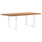 vidaXL Eettafel met natuurlijke rand 200x100x74 cm massief, Huis en Inrichting, Tafels | Eettafels, Verzenden, Nieuw
