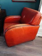 Fauteuil - Cuir de veau - Fauteuil de club Art Deco, Antiek en Kunst
