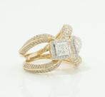 Cocktailring - 14 karaat Geel goud - 2.70ct. tw. Diamant