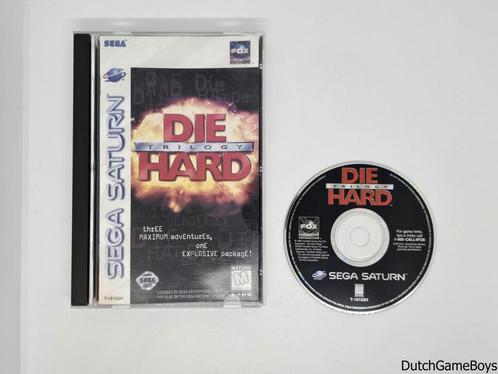 Sega Saturn - Die Hard Trilogy + Reg. Card - USA, Games en Spelcomputers, Games | Sega, Gebruikt, Verzenden