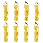 vidaXL Tentscheerlijnen met spanners 8 st reflecterend 4 m 4, Verzenden, Nieuw