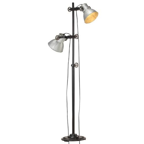 vidaXL Vloerlamp met 2 lampenkappen E27 gietijzer, Huis en Inrichting, Lampen | Overige, Nieuw, Verzenden