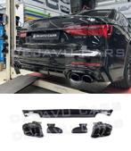 S6 Look Diffuser + Uitlaat tips voor Audi A6 C8 S line, Ophalen of Verzenden