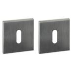 Intersteel sleutelrozetten verdekt 53x53x6mm rvs, Ophalen of Verzenden, Nieuw