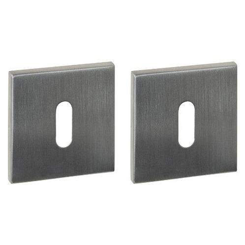 Intersteel sleutelrozetten verdekt 53x53x6mm rvs, Doe-het-zelf en Bouw, Raamkozijnen en Schuifdeuren, Ophalen of Verzenden