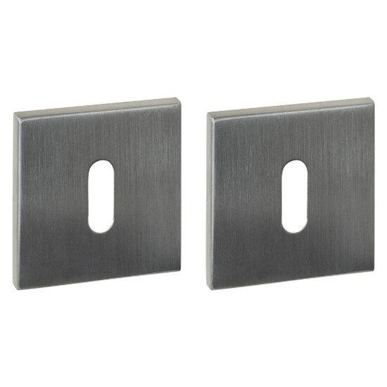 Intersteel sleutelrozetten verdekt 53x53x6mm rvs, Doe-het-zelf en Bouw, Raamkozijnen en Schuifdeuren, Ophalen of Verzenden
