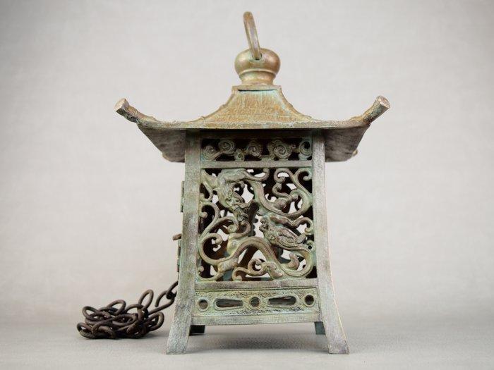 Iron Japanese Hanging Lantern  - Plafondlamp -, Antiek en Kunst, Antiek | Overige Antiek