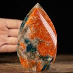 Zeldzame mineralen Combinatie Oranje Calciet - Blauwe, Verzamelen