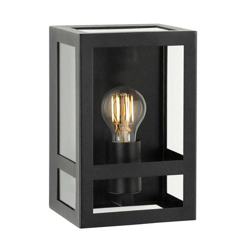 Strak & modern City Muurlamp Zwart met Spiral Sensor LED, Tuin en Terras, Buitenverlichting, Verzenden
