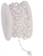 Parelketting Parelguirlande Wit 3+8 mm rol 10 meter