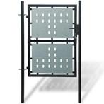 vidaXL Poort enkel 100x200 cm zwart, Verzenden, Nieuw