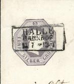 Pruisen 1852 - Zeldzame volledige velletje 5 Sgr naar, Gestempeld