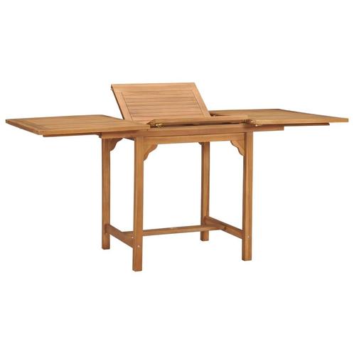 vidaXL Tuintafel verlengbaar (110-160)x80x75 cm massief, Tuin en Terras, Tuintafels, Nieuw, Verzenden