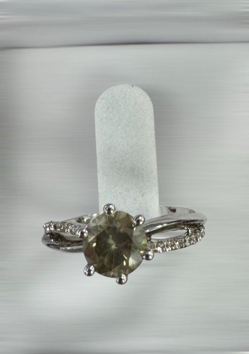 Sans Prix de Réserve - Bague - 14 carats Or blanc - 1.14ct., Handtassen en Accessoires, Ringen