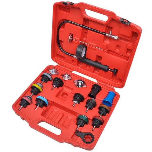 vidaXL Radiateur druktester 18-delig, Doe-het-zelf en Bouw, Gereedschap | Handgereedschap, Nieuw, Verzenden