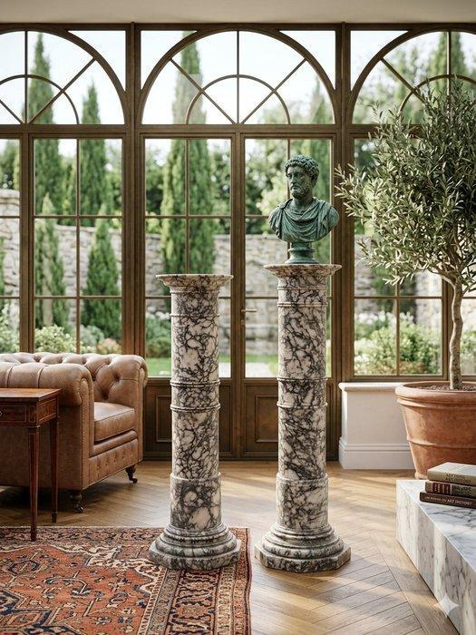 Antiek Kolom - 1850-1900 - Romeinse kolommen alabaster, Antiquités & Art, Antiquités | Autres Antiquités