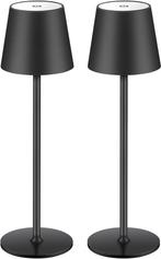 Tafellamp oplaadbaar - Slaapkamer - 2 Stuks - Zwart - Zoeger, Huis en Inrichting, Verzenden, Nieuw