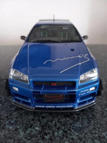 Otto Mobile 1:18 - Modelauto - Nissan skyline GTR (bnr34) beschikbaar voor biedingen