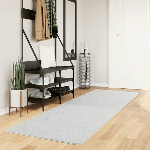 vidaXL Tapis OVIEDO à poils courts gris 80x250 cm, Maison & Meubles, Ameublement | Tapis & Moquettes, Neuf, Envoi