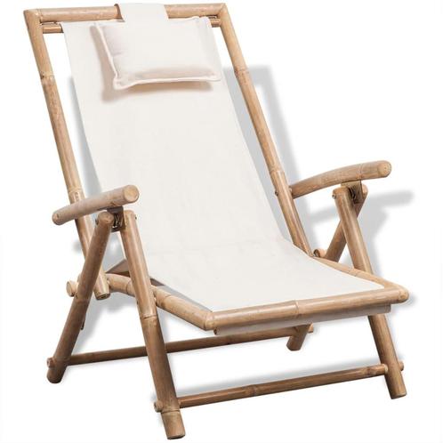 vidaXL Terrasstoel bamboe, Tuin en Terras, Tuinstoelen, Nieuw, Verzenden