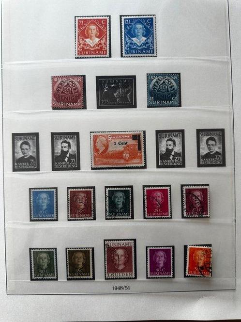 Suriname 1948/1982 - Verzameling in een Lindner Album, Postzegels en Munten, Postzegels | Nederland