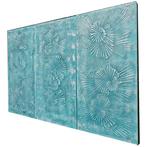 Ksavera - Acqua Abstract painting A1210 - textured triptych