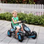 Kettauto -  - Verstelbare stoel - Rubberen banden - Blauw, Kinderen en Baby's, Ophalen of Verzenden, Nieuw