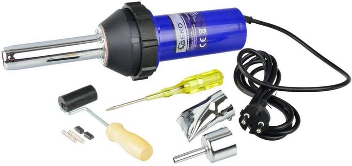 GEKO Krachtige kunststof laspistool - 1080W - 20-500°C - Gro, Doe-het-zelf en Bouw, Gereedschap | Overige machines, Nieuw, Ophalen of Verzenden