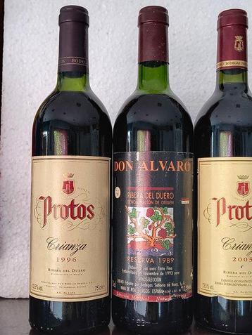 Mixed Ribera del Duero Lot: Viña Sastre, Protos, Don Alvaro,