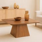 Salontafel Mangohout Salontafel Mick Vierkant 80x80 cm, Huis en Inrichting, Verzenden, Vierkant, Nieuw, Industriële meubels