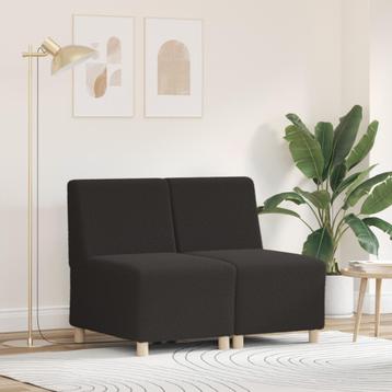 vidaXL Sofa Chiar 2 pcs Donkergrijs 55 x 74 x 82 cm Katoenen, Verzenden